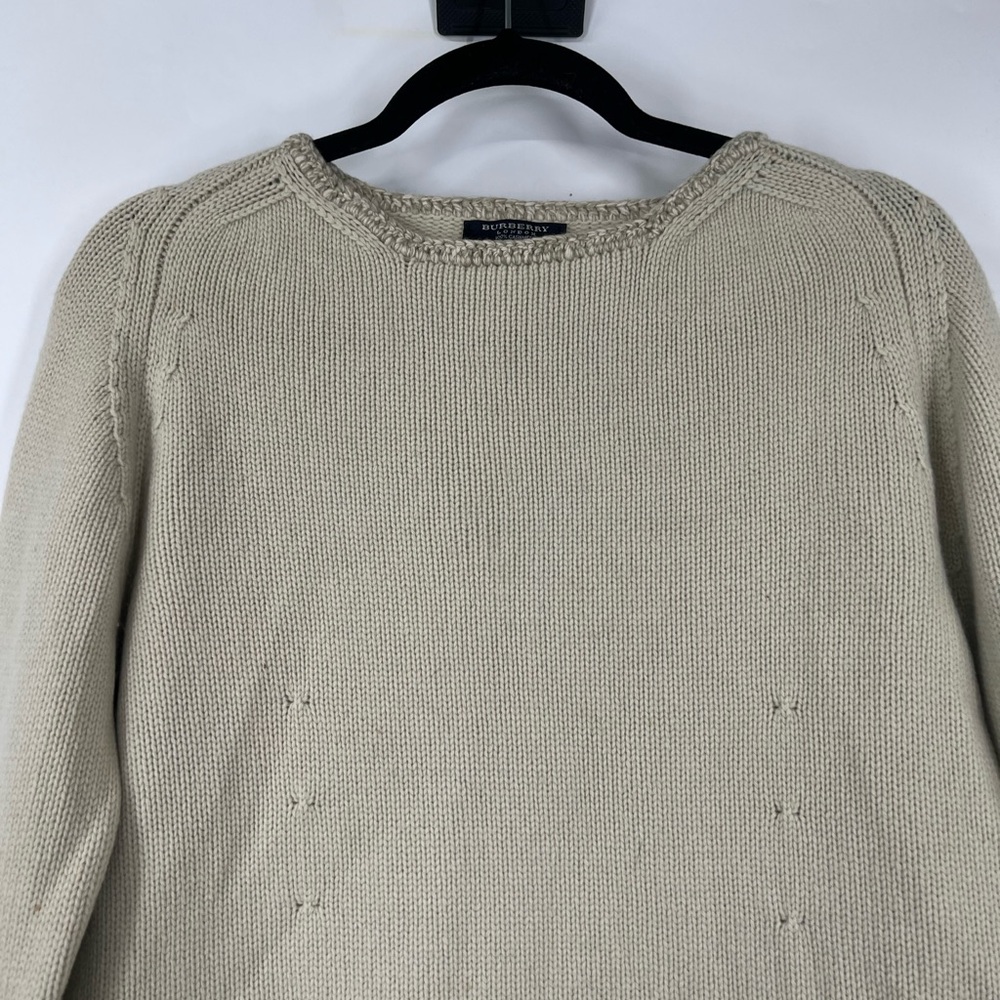 Burberry London 100% Cashmere Long Sleeve Pullover Sweater - Picture 2 of 11